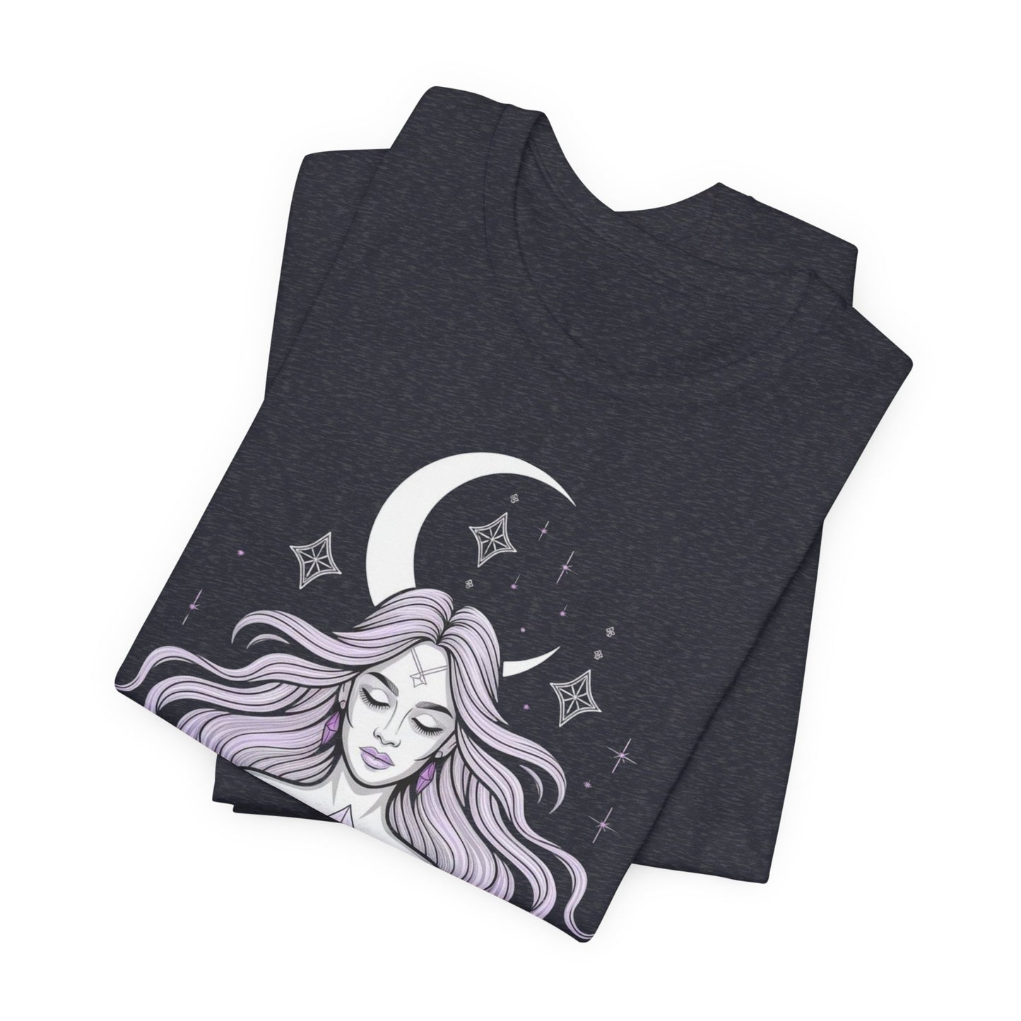 Mystic Violet Oracle Tee — Spiritual Meditation T-Shirt