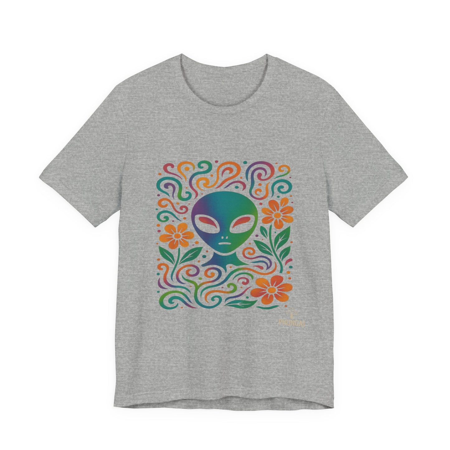 Alien Floral Short Sleeve Tee | Fun Graphic T-Shirt for Unisex | Perfect for Festivals, Vacations, and Everyday Wear | Gift for UFO [...]