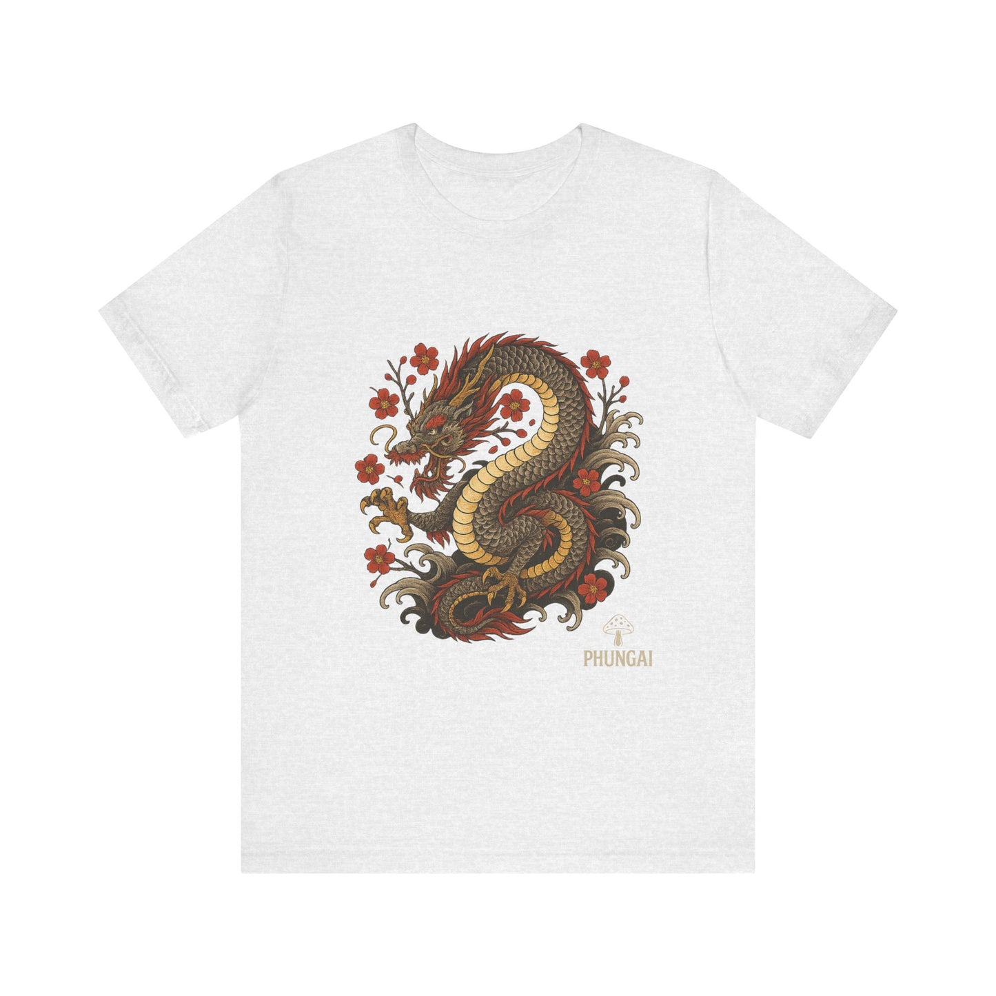 Dragon Art Unisex Tee | Casual Streetwear, Nature Lover Gift, Eco-Friendly Apparel, Festival Wear, Anime Merchandise
