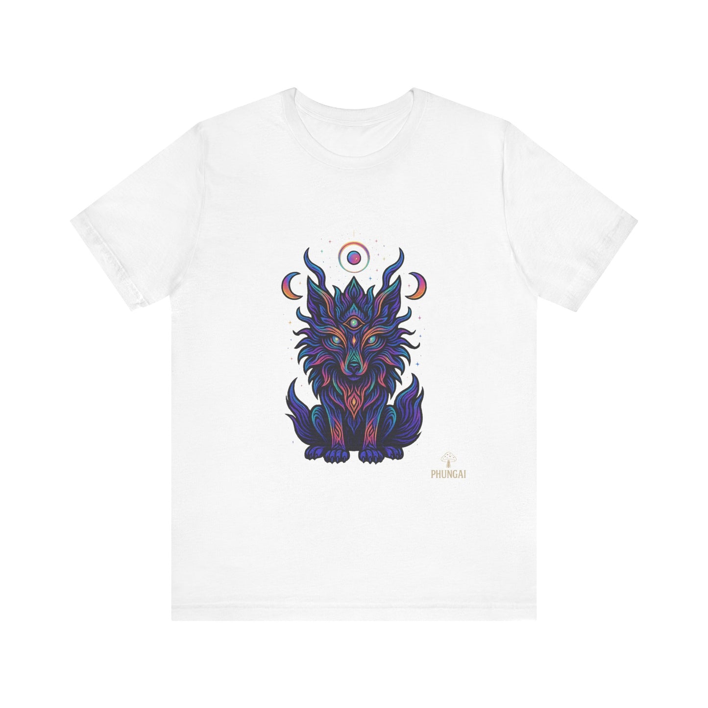 Mystical Wolf Graphic Tee | Boho Vibes, Unisex Shirt, Perfect Gift for Animal Lovers, Spiritual Style, Everyday Wear