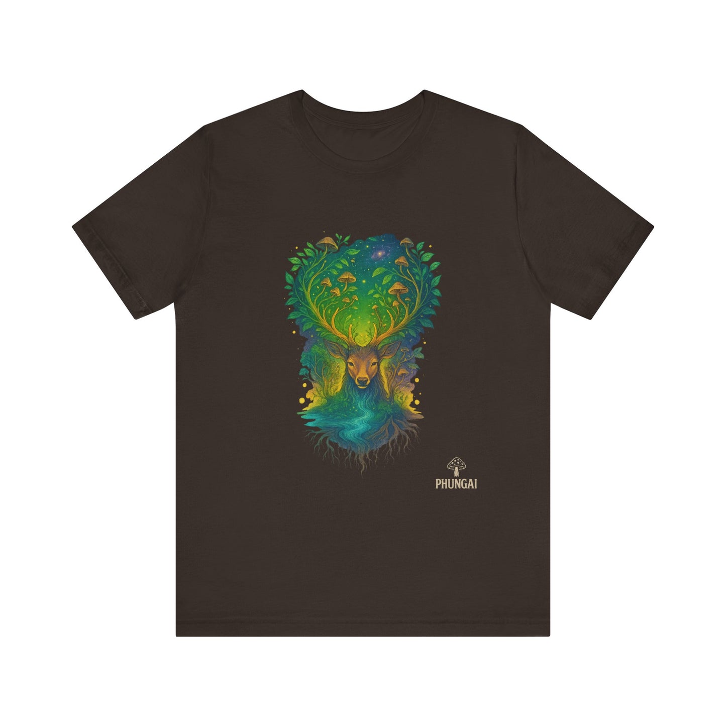 Nature's Spirit Unisex Tee, Eco-Friendly T-Shirt, Forest Animal Tee, Bohemian Shirt, Gift for Nature Lovers, Summer Wear, Wildlife Art