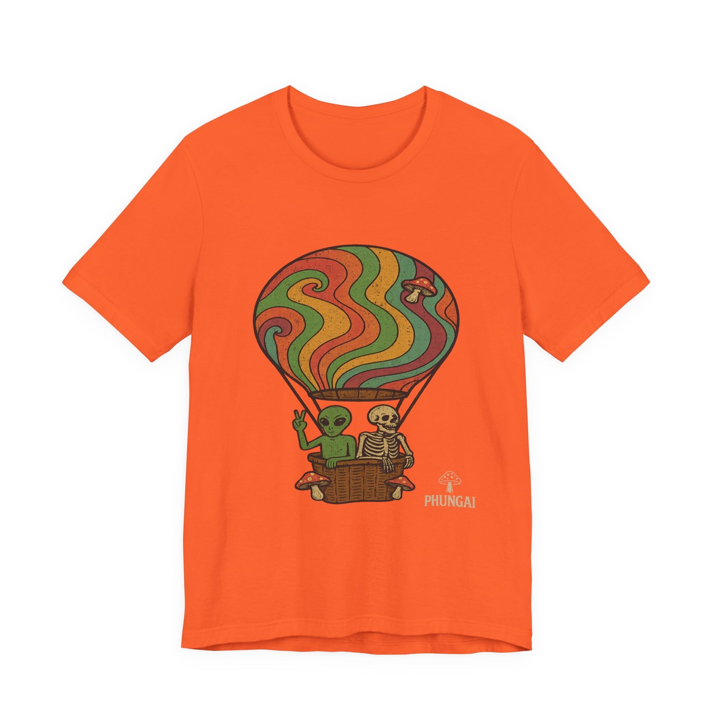 Vintage Hot Air Balloon Tee, Fun Graphic Tee, Unisex Cotton T-Shirt, Perfect Gift for Adventurers, Seasonal Wardrobe Staple