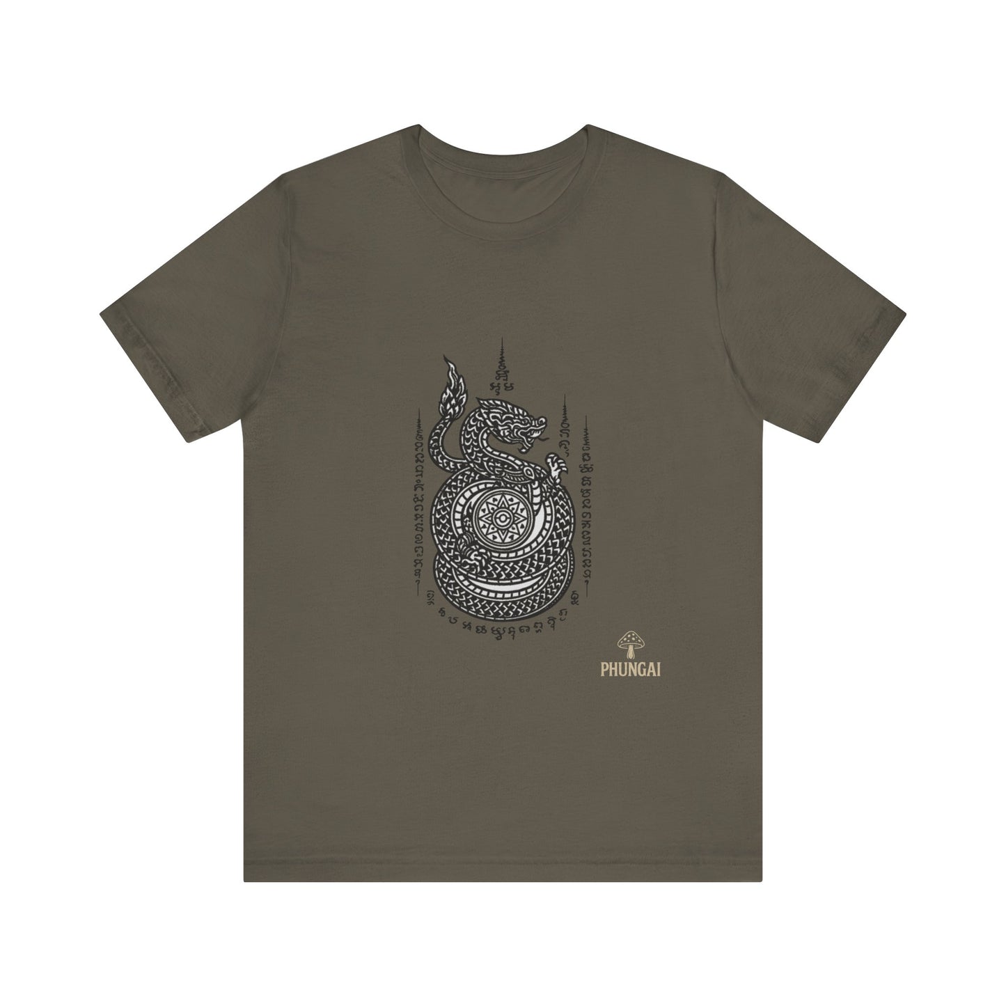 Spiritual Serpent Unisex Tee, Bohemian T-Shirt, Yoga Wear, Gift for Him, Meditation Apparel, Mindfulness Clothing