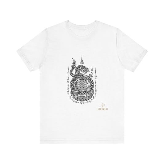 Spiritual Serpent Unisex Tee, Bohemian T-Shirt, Yoga Wear, Gift for Him, Meditation Apparel, Mindfulness Clothing