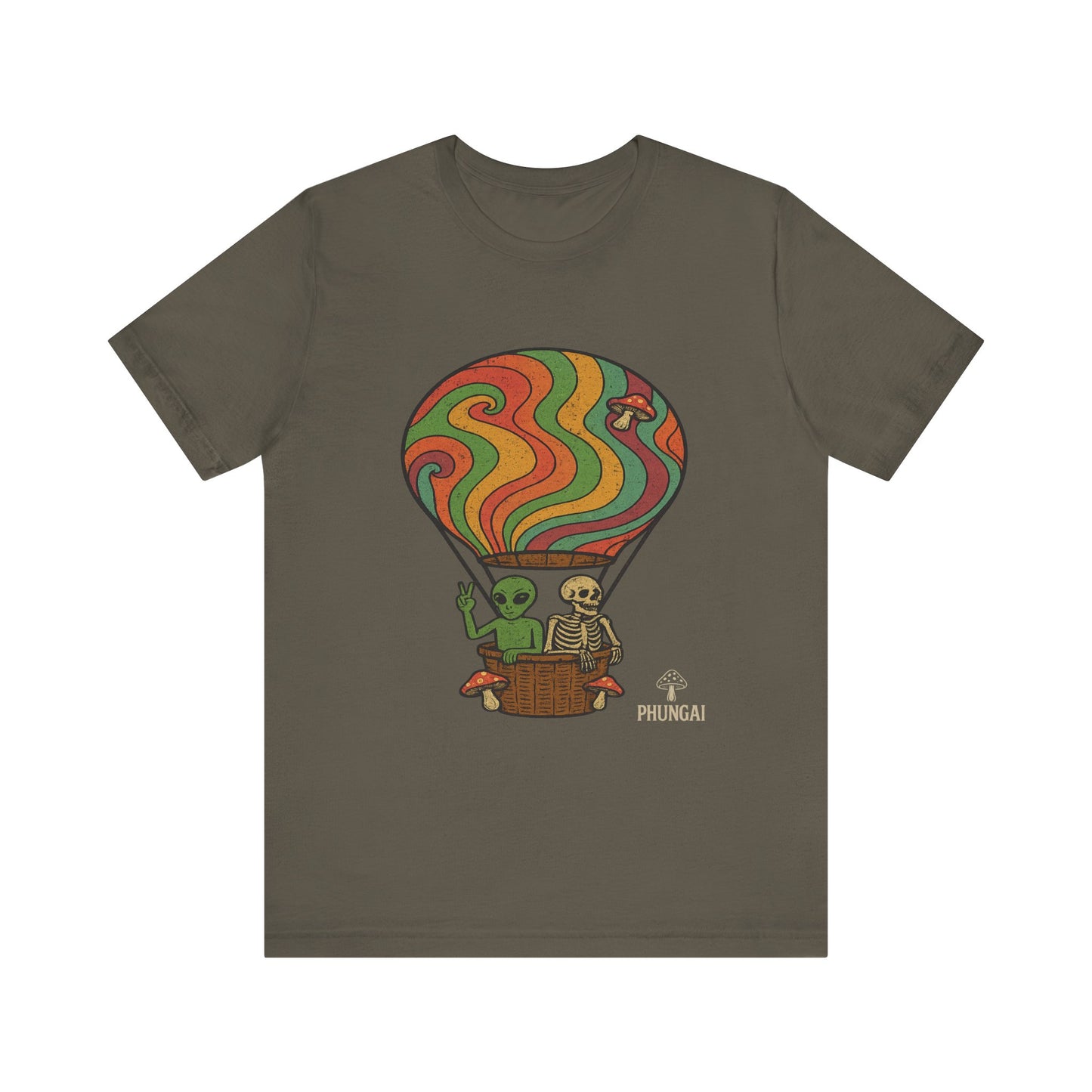 Vintage Hot Air Balloon Tee, Fun Graphic Tee, Unisex Cotton T-Shirt, Perfect Gift for Adventurers, Seasonal Wardrobe Staple