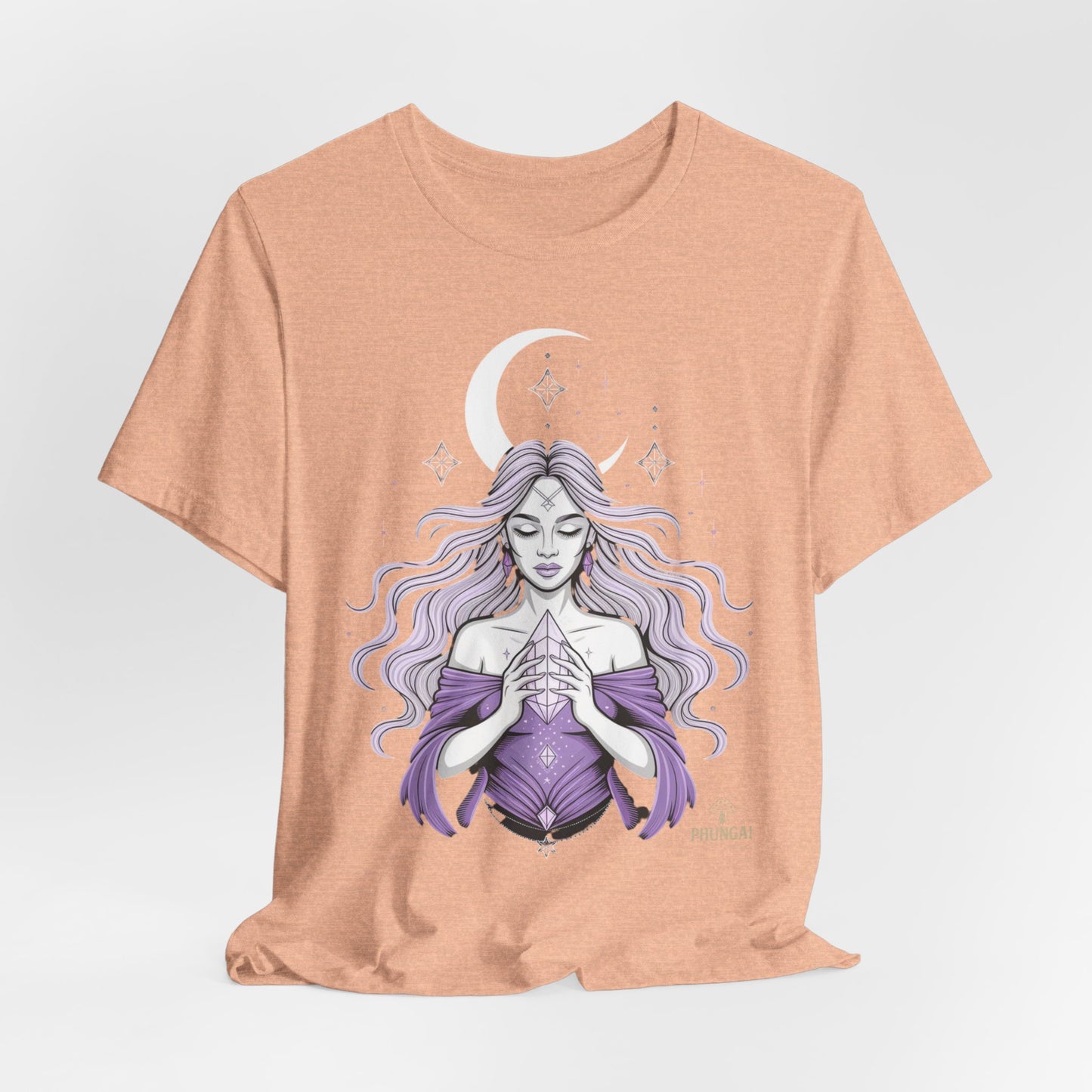 Mystic Violet Oracle Tee — Spiritual Meditation T-Shirt