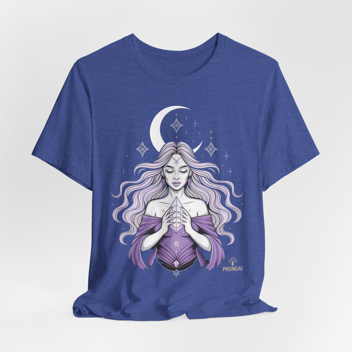 Mystic Violet Oracle Tee — Spiritual Meditation T-Shirt
