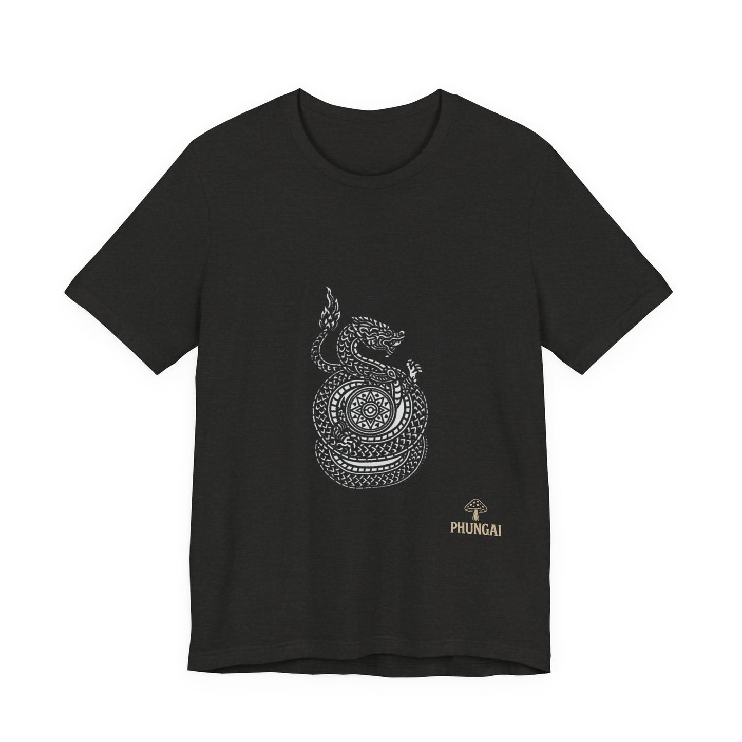 Spiritual Serpent Unisex Tee, Bohemian T-Shirt, Yoga Wear, Gift for Him, Meditation Apparel, Mindfulness Clothing