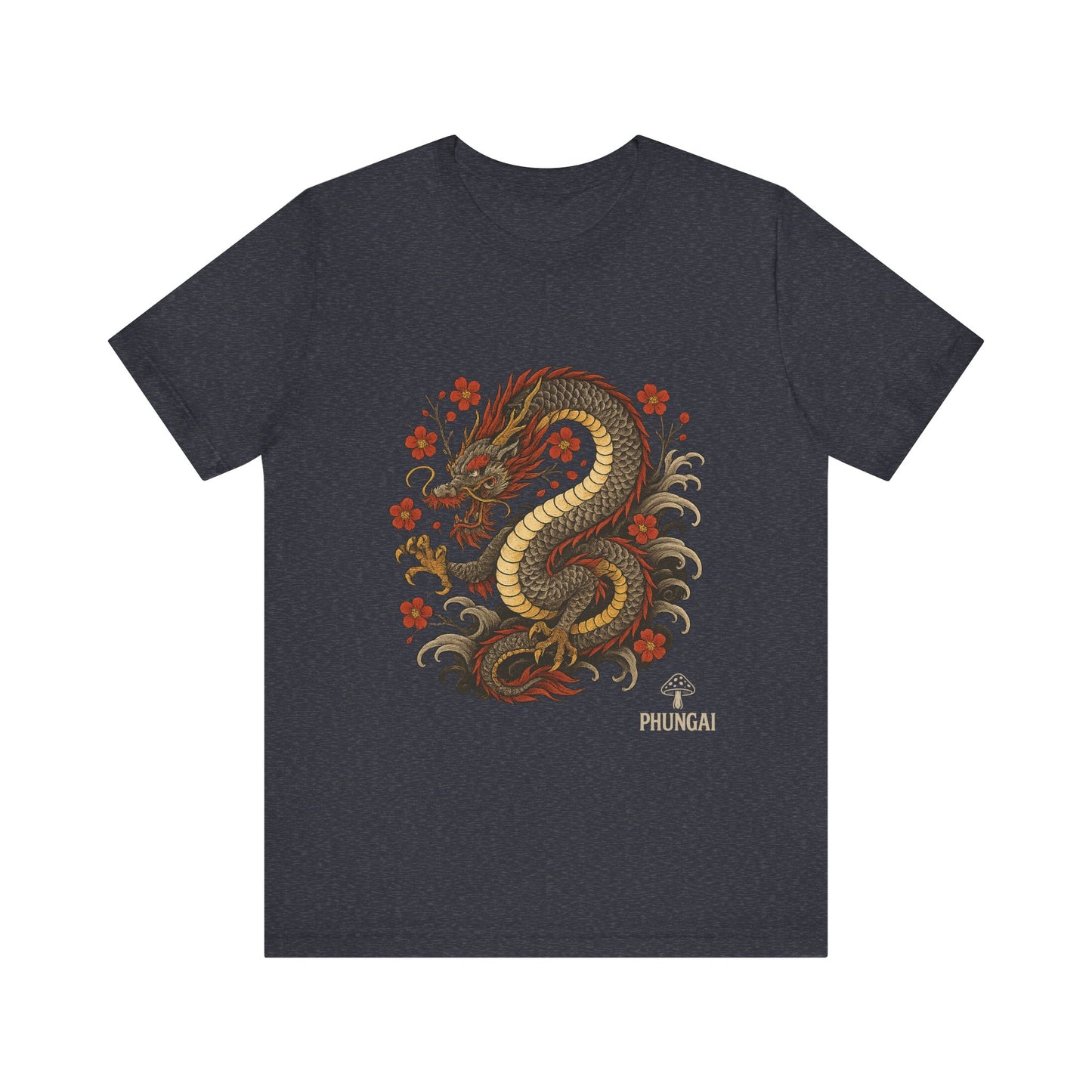 Dragon Art Unisex Tee | Casual Streetwear, Nature Lover Gift, Eco-Friendly Apparel, Festival Wear, Anime Merchandise