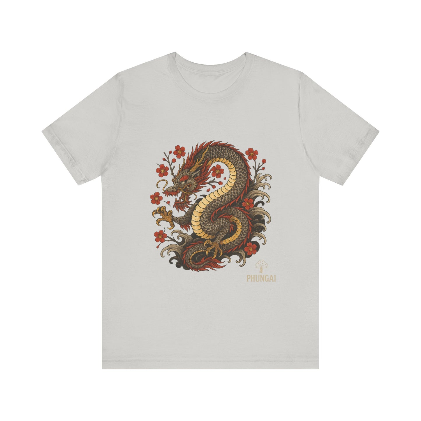 Dragon Art Unisex Tee | Casual Streetwear, Nature Lover Gift, Eco-Friendly Apparel, Festival Wear, Anime Merchandise