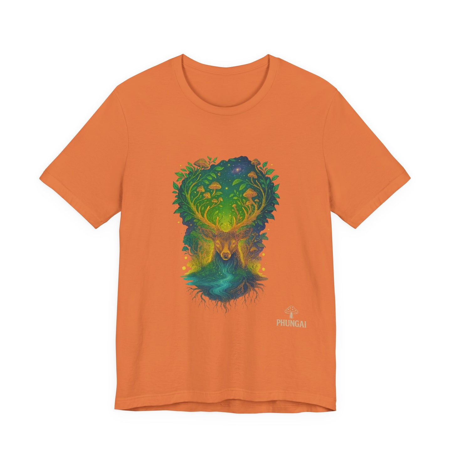 Nature's Spirit Unisex Tee, Eco-Friendly T-Shirt, Forest Animal Tee, Bohemian Shirt, Gift for Nature Lovers, Summer Wear, Wildlife Art