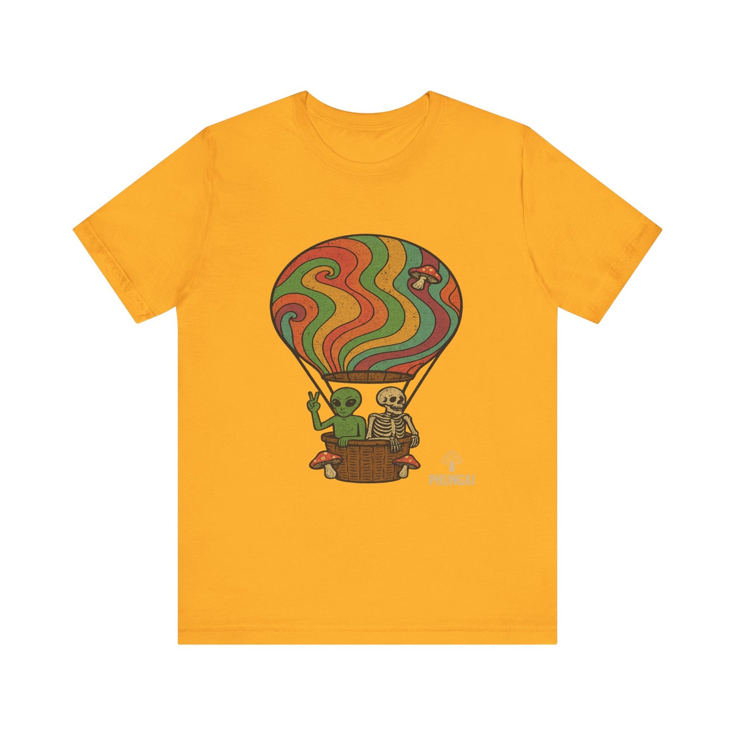 Vintage Hot Air Balloon Tee, Fun Graphic Tee, Unisex Cotton T-Shirt, Perfect Gift for Adventurers, Seasonal Wardrobe Staple