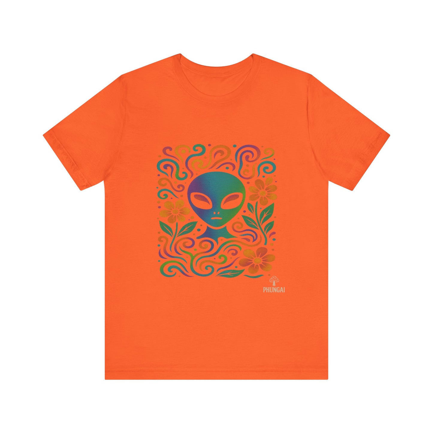 Alien Floral Short Sleeve Tee | Fun Graphic T-Shirt for Unisex | Perfect for Festivals, Vacations, and Everyday Wear | Gift for UFO [...]