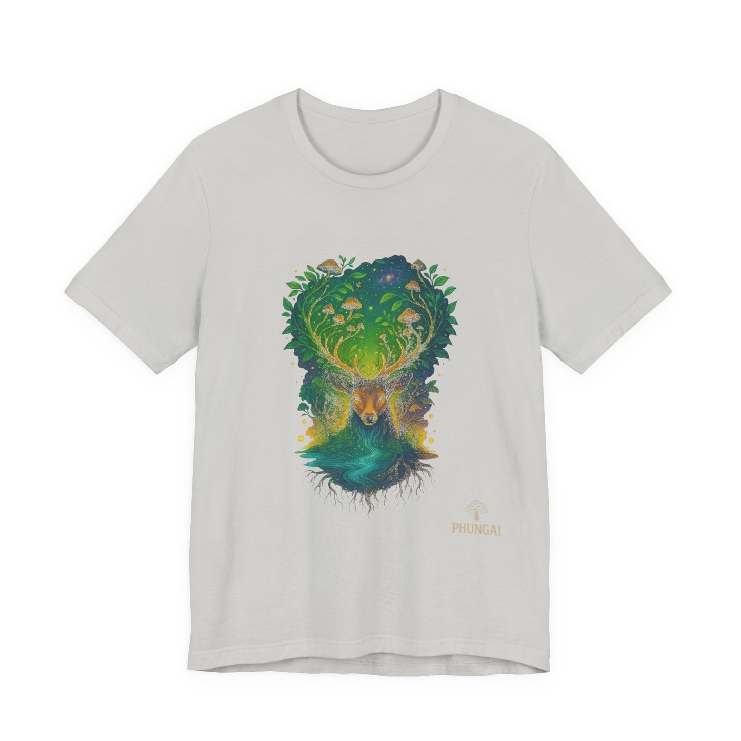 Nature's Spirit Unisex Tee, Eco-Friendly T-Shirt, Forest Animal Tee, Bohemian Shirt, Gift for Nature Lovers, Summer Wear, Wildlife Art